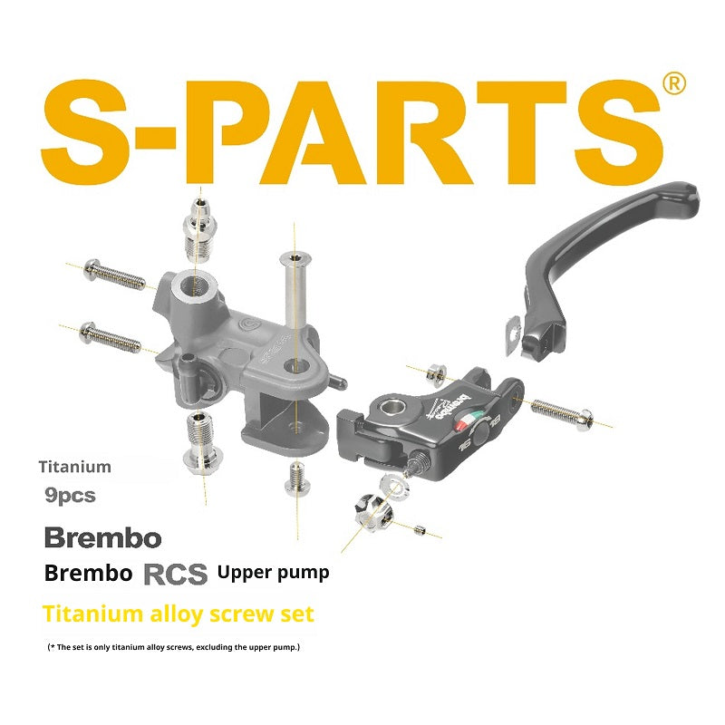 SPARTS Titanium Fastener Kit for Brembo RCS Radial Brake Master Cylinder