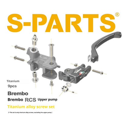 SPARTS Titanium Fastener Kit for Brembo RCS Radial Brake Master Cylinder