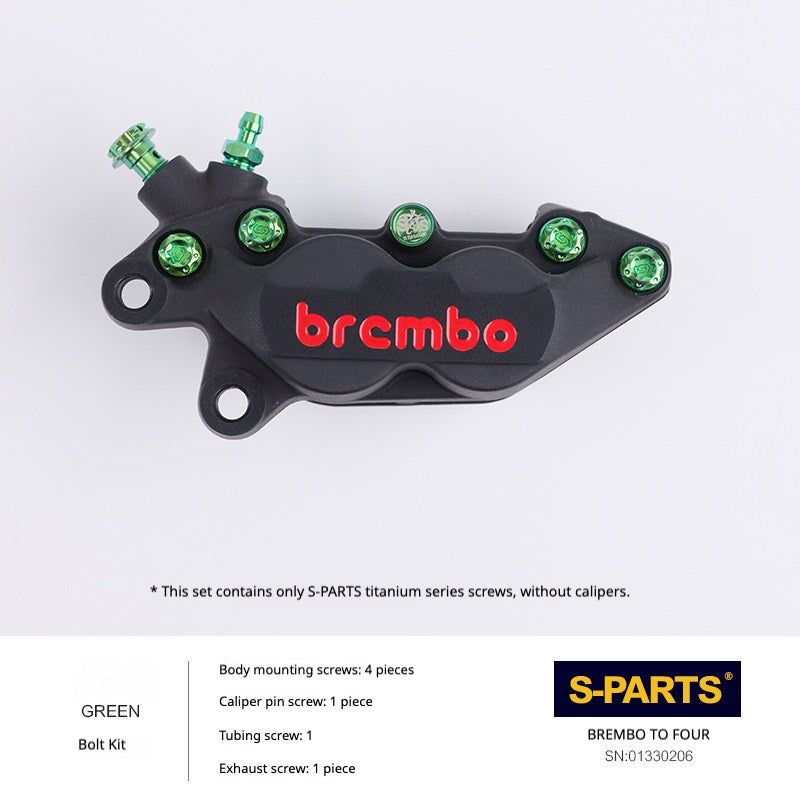 SPARTS Brembo Basic 2-Piston / 4-Piston Caliper Titanium Bolt Kit