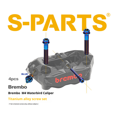 SPARTS Titanium Alloy Bolt Kit for Brembo M4 Radial Calipers Motorcycle Upgrade
