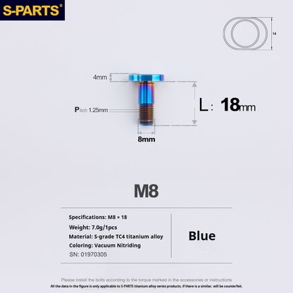 SPARTS Titanium Rear Sprocket Fixing Bolts for KTM 1290 ADV – Custom Upgrade Kit