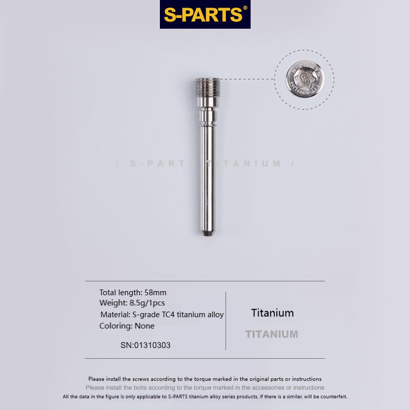 SPARTS Brembo M4.32 Waterbird Titanium Caliper Pin｜TC4 Large Radial Caliper Bolt