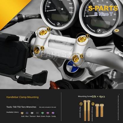 S-PARTS Premium Titanium Braking & Handling Upgrade Kit for BMW R nineT
