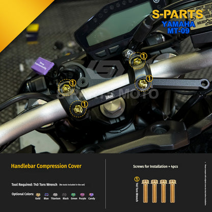 SPARTS Titanium Bolt Kit | TC4 Grade for  Yamaha MT-09 Motorcycle Fasteners