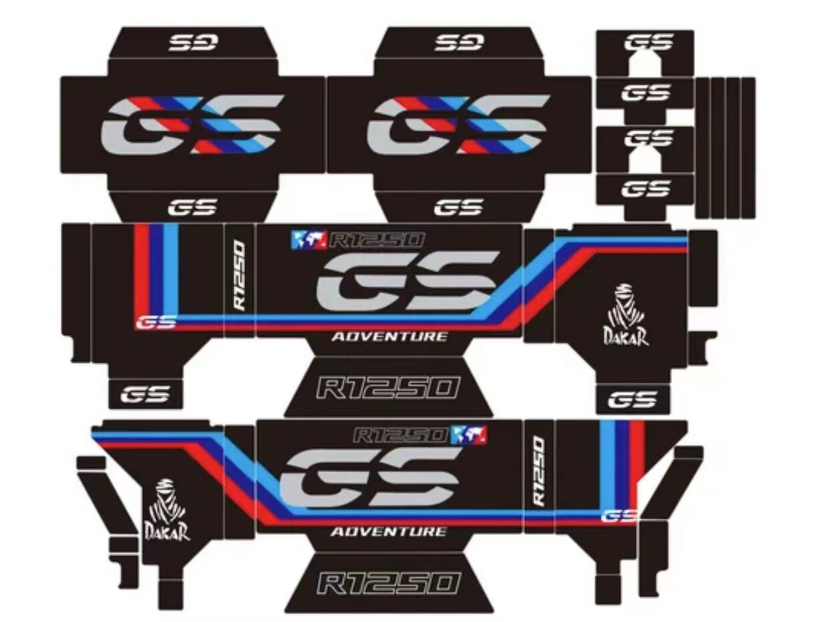 BMW F750GS / F850GS / R1250GS ADV OEM Aluminum Pannier Sticker Kit