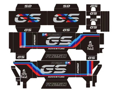BMW F750GS / F850GS / R1250GS ADV OEM Aluminum Pannier Sticker Kit