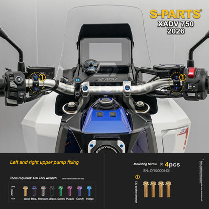 SPARTS Titanium Bolt Kit for Honda X-ADV 750 2026 Bodywork Fasteners