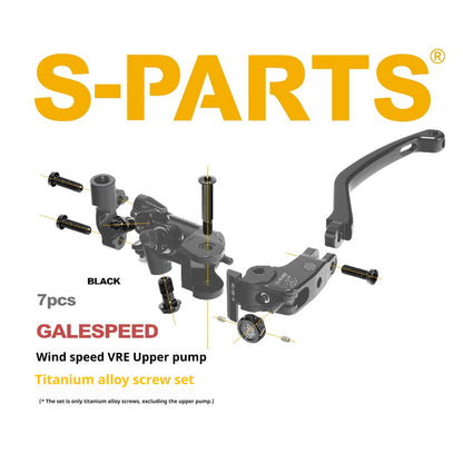 SPARTS Titanium Bolt Kit for GALESPEED VRE Master Cylinder｜TC4 Motorcycle Brake Pump Screws