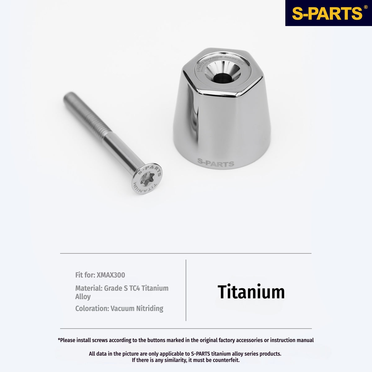 SPARTS Titanium Handlebar Bar Ends for Yamaha XMAX 300 –  Upgrade Bolts for Motorcycle Modification