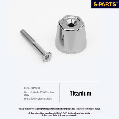 SPARTS Titanium Handlebar Bar Ends for Yamaha XMAX 300 –  Upgrade Bolts for Motorcycle Modification