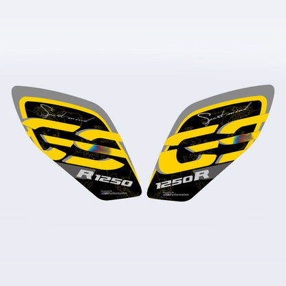 BMW R1250GS Tank Grip Pad Fishbone Tank Protector Anti-Slip Fuel Tank Protection Decal Motorcycle Accessories
