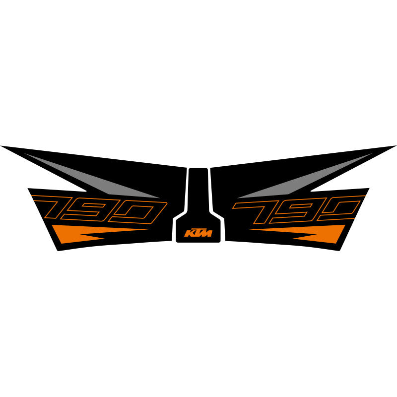 KTM 790 Duke / 890 Duke Tank Grips – Anti-Slip Fishbone Tank Pad and Scratch Protection Decals