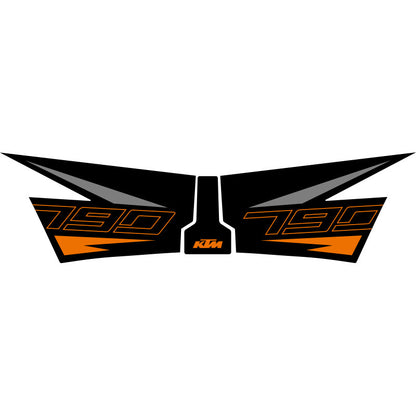 KTM 790 Duke / 890 Duke Tank Grips – Anti-Slip Fishbone Tank Pad and Scratch Protection Decals