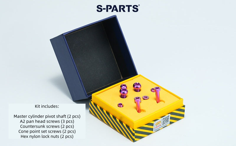 SPARTS Titanium Alloy Bolt Screw Set for Frando 9NB Master Cylinder - Motorcycle Hydraulic Clutch/Brake Modification