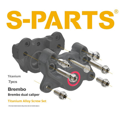 SPARTS Titanium Bolt Kit for Brembo Basic 2-Piston & 4-Piston Calipers| Motorcycle Brake System Upgrade