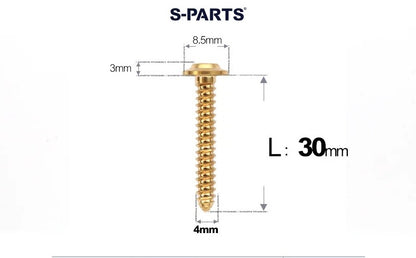SPARTS M4 D8.5 Titanium Truss Head Self-Tapping Screws for Motorcycles