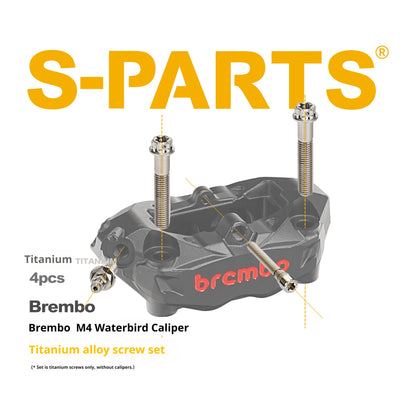 SPARTS Titanium Alloy Bolt Kit for Brembo M4 Radial Calipers Motorcycle Upgrade