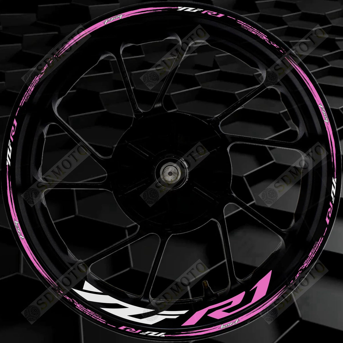 Yamaha YZF-R1 Reflective Wheel Rim Decals Waterproof Motorcycle Rim Stickers