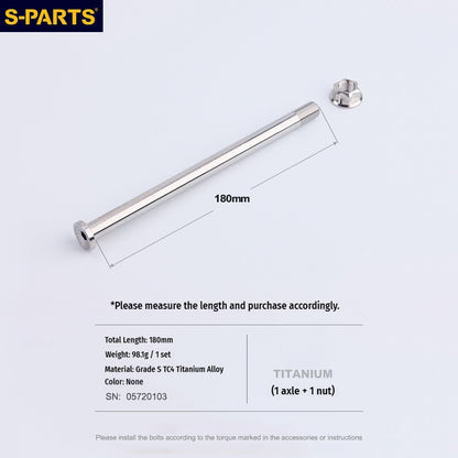 SPARTS Titanium Rear Axle Kit for Sur-Ron Light Bee – TC4 Grade, CNC Machined, Multiple Colors