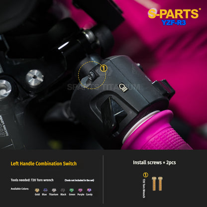 SPARTS Titanium Front End and Brake Fastener Kit for Yamaha YZF-R3