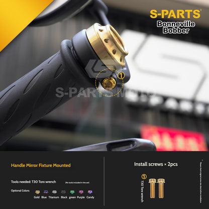 SPARTS Titanium Set Screws for Triumph Bonneville Bobber Motorcycle