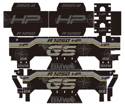 BMW F750GS / F850GS / R1250GS ADV OEM Aluminum Pannier Sticker Kit