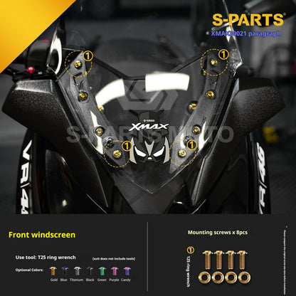 SPARTS Titanium Bolt Kit for 2021 Yamaha XMAX 300 Motorcycle Upgrade