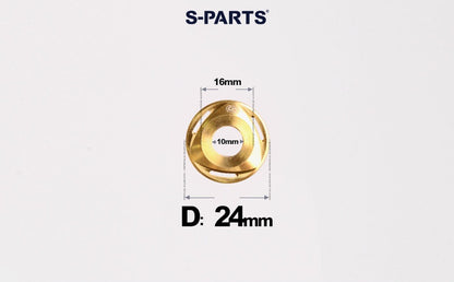 SPARTS M6/M8/M10 Titanium Rotor Washers – Electric & Motorcycle Upgrade