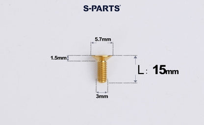 SPARTS Series M3 L6-30 Countersunk Titanium Bolt for motocycle