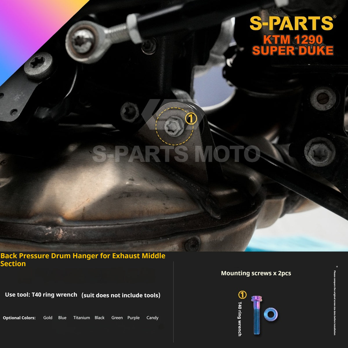 SPARTS Titanium Alloy Fasteners Compatible with KTM Super Duke 1290