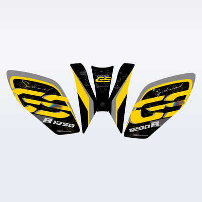 BMW R1250GS Tank Grip Pad Fishbone Tank Protector Anti-Slip Fuel Tank Protection Decal Motorcycle Accessories