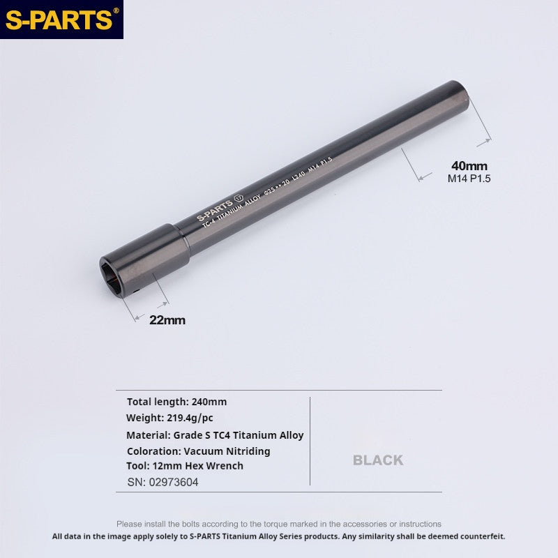 SPARTS Honda CBR650 Titanium Axle Kit (Front & Rear) – Lightweight Motorcycle Upgrade Set