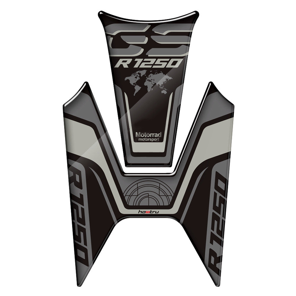 BMW R1250GS / R1200GS (2014–2022) Fuel Tank Fishbone Grip Pad Sticker Anti-Slip Tank Protector Decal Kit Motorcycle Styling Accessory