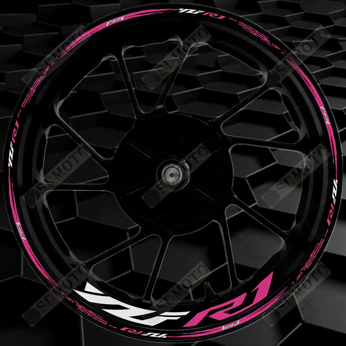 Yamaha YZF-R1 Reflective Wheel Rim Decals Waterproof Motorcycle Rim Stickers