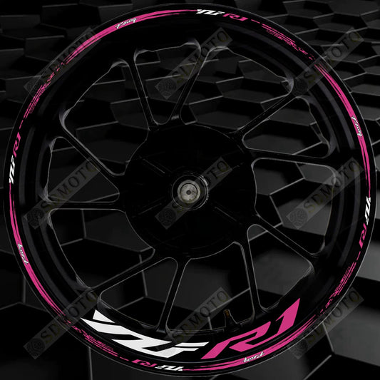 Yamaha YZF-R1 Reflective Wheel Rim Decals Waterproof Motorcycle Rim Stickers