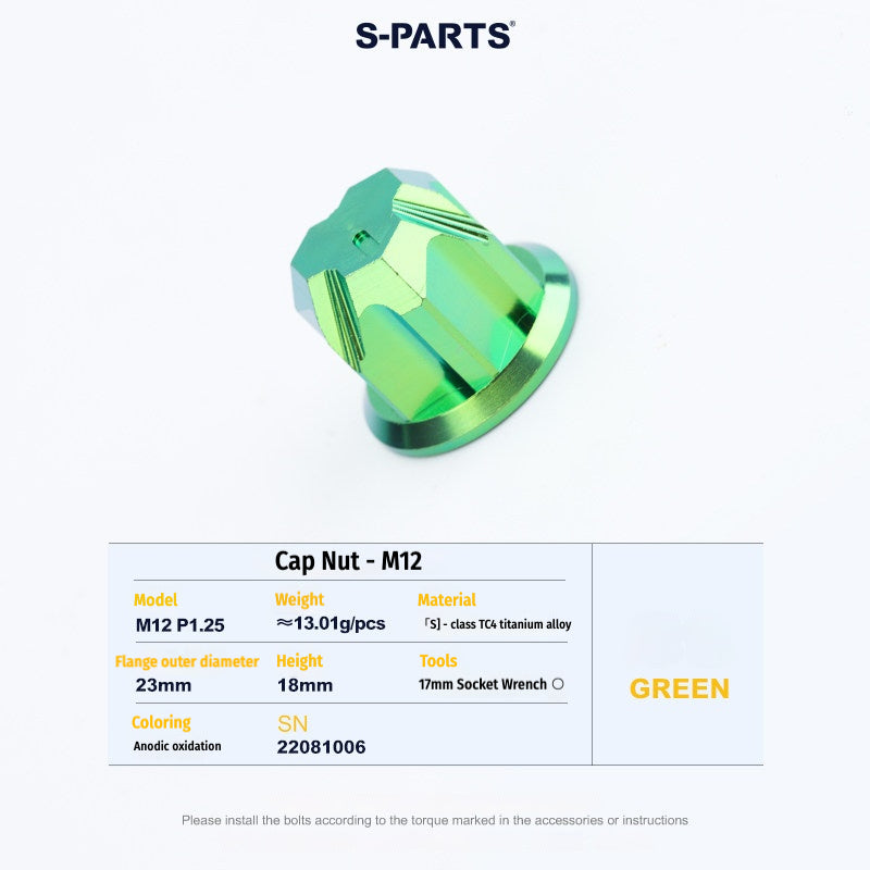 SPARTS Titanium Variator Lock Nut for Vespa 150 Sprint / Primavera – Closed-End Upgrade