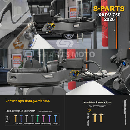 SPARTS Titanium Bolt Kit for Honda X-ADV 750 2026 Bodywork Fasteners