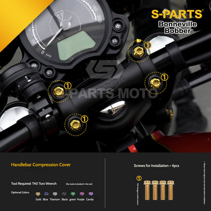 SPARTS Titanium Set Screws for Triumph Bonneville Bobber Motorcycle