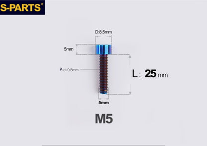 SPARTS M5 Titanium Socket Head Cap Bolts