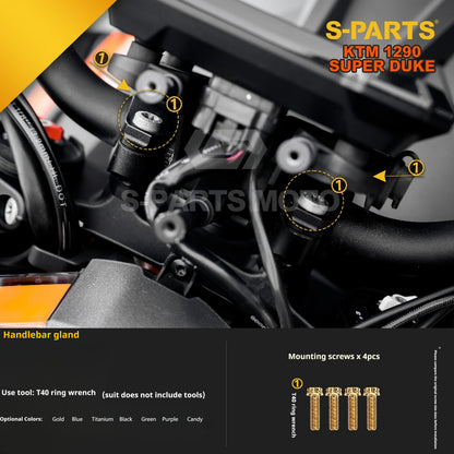 SPARTS Titanium Alloy Fasteners Compatible with KTM Super Duke 1290