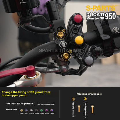 SPARTS Titanium Bolt Kit for Ducati New Monster SP 950 – CNC Titanium Upgrade Kit