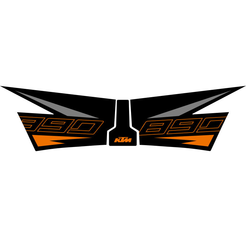 KTM 790 Duke / 890 Duke Tank Grips – Anti-Slip Fishbone Tank Pad and Scratch Protection Decals