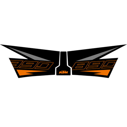 KTM 790 Duke / 890 Duke Tank Grips – Anti-Slip Fishbone Tank Pad and Scratch Protection Decals