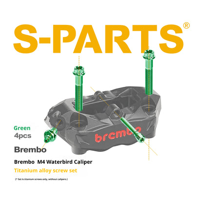 SPARTS Titanium Alloy Bolt Kit for Brembo M4 Radial Calipers Motorcycle Upgrade
