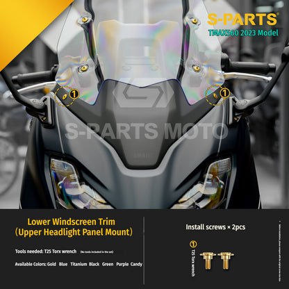 SPARTS Titanium Bolt Kit for Yamaha TMAX560 2023-Front & Cockpit System