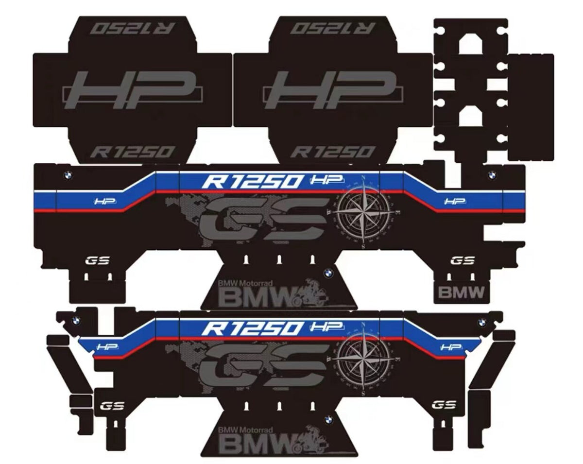 BMW F750GS / F850GS / R1250GS ADV OEM Aluminum Pannier Sticker Kit
