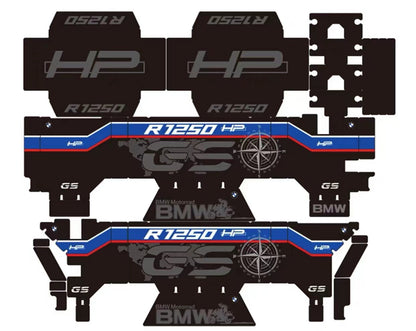 BMW F750GS / F850GS / R1250GS ADV OEM Aluminum Pannier Sticker Kit