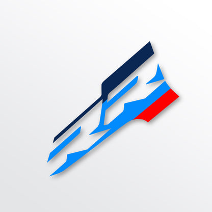 BMW S1000RR Front Fairing Sticker 2023 Style Motorcycle Nose Decal PVC Glossy Vinyl Fairing Wrap Decoration