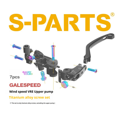 SPARTS Titanium Bolt Kit for GALESPEED VRE Master Cylinder｜TC4 Motorcycle Brake Pump Screws