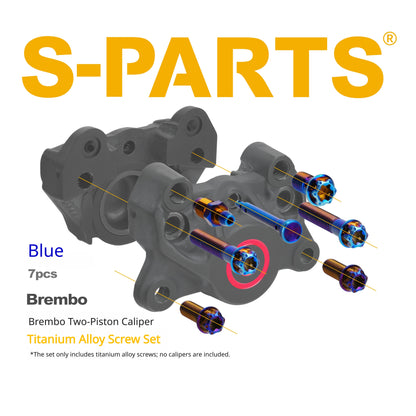 SPARTS Brembo Basic 2-Piston / 4-Piston Caliper Titanium Bolt Kit
